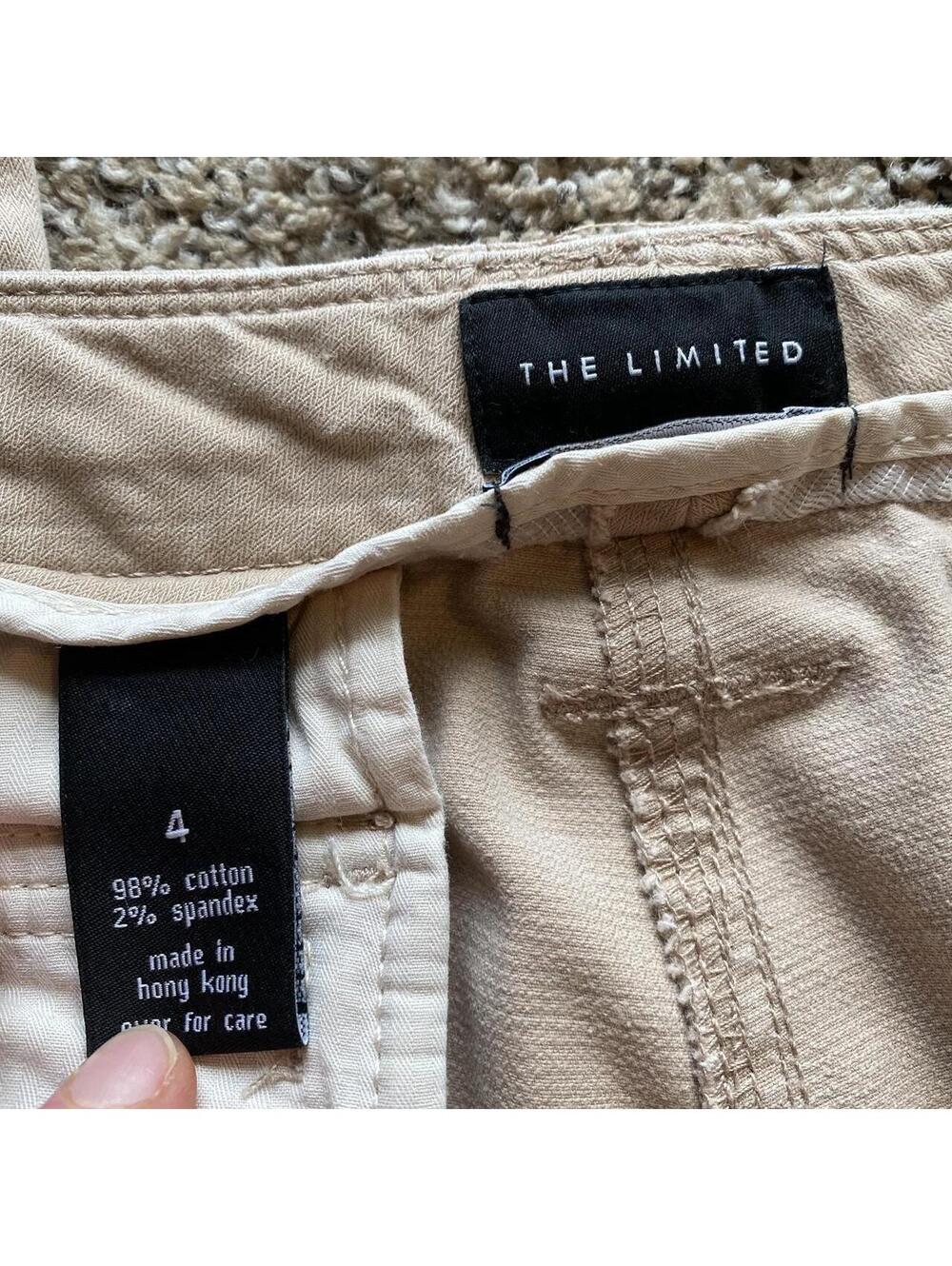 Vintage authentic rare y2k low rise bootcut flare cream khaki cargo pants - Picture 8 of 8
